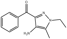 Methanone, (4-amino-1-ethyl-5-methyl-1H-pyrazol-3-yl)phenyl- (9CI) 结构式