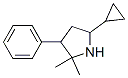 Pyrrolidine, 5-cyclopropyl-2,2-dimethyl-3-phenyl- (9CI) 结构式