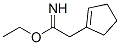 1-Cyclopentene-1-ethanimidicacid,ethylester(9CI) 结构式