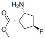 Cyclopentanecarboxylic acid, 2-amino-4-fluoro-, methyl ester, (1alpha,2alpha,4beta)- (9CI) 结构式