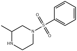 1-苯磺酰基-3-甲基哌嗪 结构式