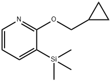 2-CYCLOPROPYLMETHOXY-3-TRIMETHYLSILANYL-PYRIDINE 结构式