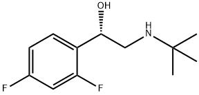 (S)-2-(叔丁基氨基)-1-(2,4-二氟苯基)乙-1-醇 结构式