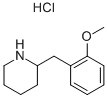 2-(2-METHOXY-BENZYL)-PIPERIDINE HYDROCHLORIDE 结构式