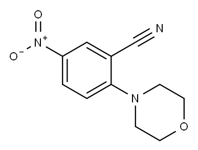 2-(4-吗啉基)-5-硝基苯腈 结构式