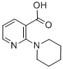2-哌啶-1-基烟酸 结构式