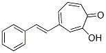 2-HYDROXY-4-STYRYL-2,4,6-CYCLOHEPTATRIEN-1-ONE 结构式