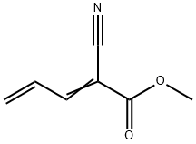 2-Cyano-2,4-pentadienoic acid methyl ester 结构式