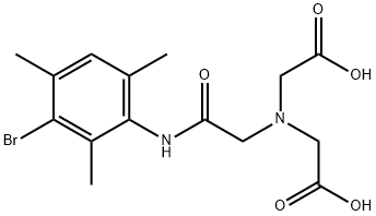 N-(3-溴-2,4,6-三甲基苯基甲酰甲基)乙酰乙酸 结构式