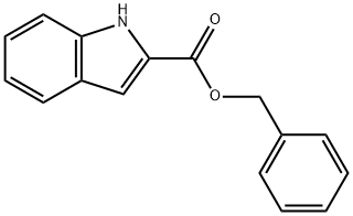 1H-吲哚-2-羧酸苄酯 结构式