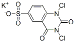 potassium 1,3-dichloro-1,2,3,4-tetrahydro-2,4-dioxoquinazoline-6-sulphonate 结构式
