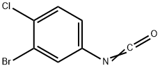 3-溴-4-氯-苯基异氰酸酯 结构式