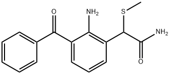 2-氨基-3-苯甲酰基-alpha-(甲硫基)苯乙酰胺 结构式