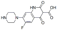 6-氟-4-氧代-7-(哌嗪-1-基)-1,4-二氢喹啉-3-羧酸 结构式