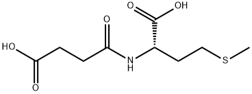 N-(3-carboxy-1-oxopropyl)-DL-methionine 结构式