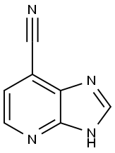 7-氰基-3H-咪唑[4,5-B]吡啶 结构式