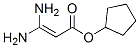 2-Propenoicacid,3,3-diamino-,cyclopentylester(9CI) 结构式