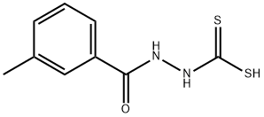 Benzoic acid, 3-methyl-, 2-(dithiocarboxy)hydrazide (9CI) 结构式