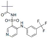 4-[3-(Trifluoromethyl)anilino]-N-pivaloylpyridine-3-sulfonamide 结构式