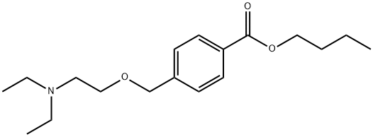 BENZOIC ACID, p-((2-DIETHYLAMINOETHOXY)METHYL)-, BUTYL ESTER 结构式