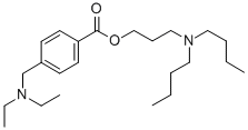 BENZOIC ACID, p-(DIETHYLAMINOMETHYL)-, 3-(DIBUTYLAMINO)PROPYL ESTER 结构式