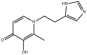 4(1H)-Pyridinone, 3-hydroxy-1-[2-(1H-imidazol-4-yl)ethyl]-2-methyl- (9CI) 结构式