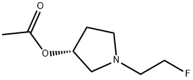 3-Pyrrolidinol,1-(2-fluoroethyl)-,acetate(ester),(3R)-(9CI) 结构式