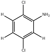 2,5-二氯苯胺-D3 结构式