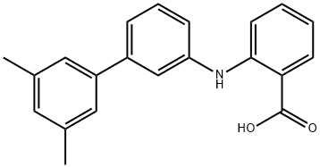 2-(3',5'-DIMETHYL-BIPHENYL-3-YLAMINO)-BENZOIC ACID 结构式