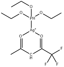 三乙氧基膦(三氟乙酰丙酮)银(I) 结构式