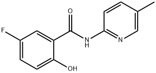 Benzamide, 5-fluoro-2-hydroxy-N-(5-methyl-2-pyridinyl)- (9CI) 结构式