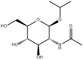 ISO-PROPYL 2-ACETAMIDO-2-DEOXY-BETA-D-GLUCOPYRANOSIDE 结构式