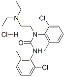 1,3-bis(2-chloro-6-methyl-phenyl)-1-(2-diethylaminoethyl)urea hydrochl oride 结构式