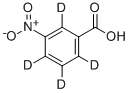 3-NITROBENZOIC-D4 ACID 结构式