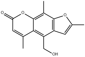 TRIOXSALEN, 4'-HYDROXYMETHYL- 结构式