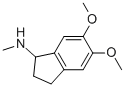 2,3-DIHYDRO-5,6-DIMETHOXY-N-METHYL-1H-INDEN-1-AMINE 结构式