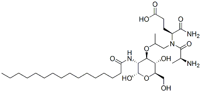 N-palmitoylmuramyl-alanyl-isoglutamine 结构式