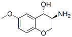 2H-1-Benzopyran-4-ol,3-amino-3,4-dihydro-6-methoxy-,trans-(9CI) 结构式