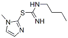 Carbamimidothioic acid, butyl-, 1-methyl-1H-imidazol-2-yl ester (9CI) 结构式