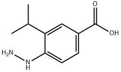 4-肼基-3-异丙基苯甲酸 结构式