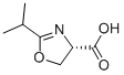 4-Oxazolecarboxylicacid,4,5-dihydro-2-(1-methylethyl)-,(4S)-(9CI) 结构式
