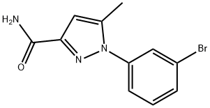 1-(3-bromophenyl)-5-methyl-1H-pyrazole-3-carboxamide 结构式