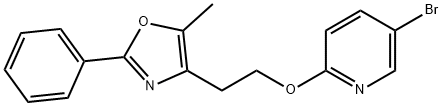 5-bromo-2-[2-(5-methyl-2-phenyl-
1,3-oxazol-4-yl)ethoxy]pyridine 结构式