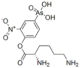 1-(4-arsono-2-nitrophenyl)lysine 结构式