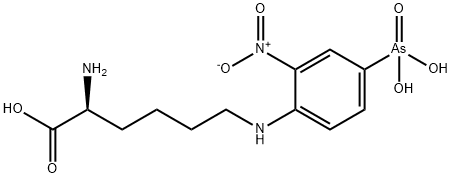 6-(4-arsono-2-nitrophenyl)lysine 结构式