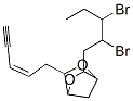 3-(2,3-Dibromopentyl)-6-[(Z)-2-penten-4-ynyl]-2,5-dioxabicyclo[2.2.1]heptane 结构式