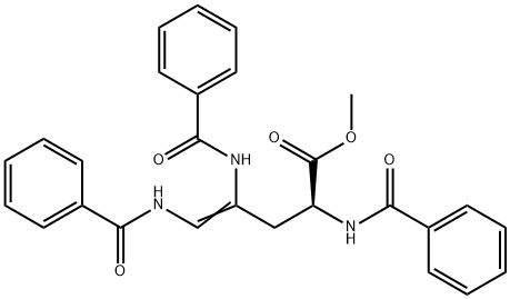 (S)-2,4,5-Tris(benzoylamino)-4-pentenoic Acid Methyl Ester 结构式