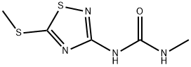 1-METHYL-3-(5-METHYLTHIO-1,2,4-THIADIAZOL-3-YL)UREA 结构式