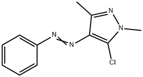 5-CHLORO-1,3-DIMETHYL-4-(2-PHENYLDIAZ-1-ENYL)-1H-PYRAZOLE 结构式