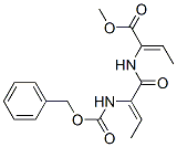 (Z)-2-[(Z)-2-(Benzyloxycarbonylamino)-2-butenoylamino]-2-butenoic acid methyl ester 结构式